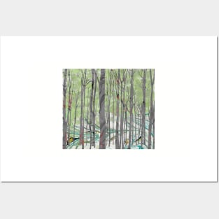 Forest Abstract Posters and Art